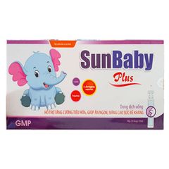 Sunbaby Plus Hỗ Trợ Tăng Cường Hệ Tiêu Hóa Giúp Ăn Ngon Hộp 20 Ống x 10ml