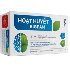 Hoạt Huyết BigFam Tăng Cường Tuần Hoàn Máu Não Big Family Hộp 60 Viên