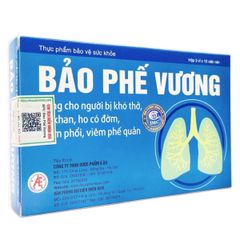 Bảo Phế Vương Hộp 2 Vỉ x 10 Viên Hỗ Trợ Giảm Ho Đờm Phế Quản