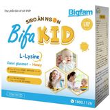 Bifa Kid Siro Ăn Ngon Giúp Bé Ăn Ngủ Ngon Big Family Hộp 20 ống