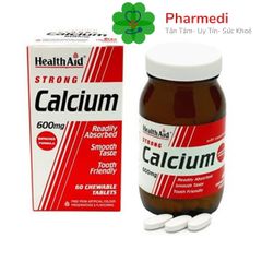 Viên Uống Bổ Sung Canxi Hỗ Trợ Giảm Loãng Xương HealthAid Strong Calcium Hộp 60 Viên