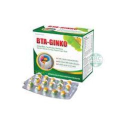 BTA Ginko Gold Hỗ Trợ Huyết Áp Tăng Cường Tuần Hoàn Máu Não Hộp 10 Vỉ x 10 Viên