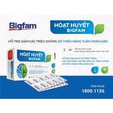 Hoạt Huyết BigFam Tăng Cường Tuần Hoàn Máu Não Big Family Hộp 60 Viên