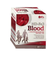 HD-Fe3 Blood - Giúp Bổ Sung Sắt Giảm Thiếu Máu Hiệu Quả Hộp 20 Ống