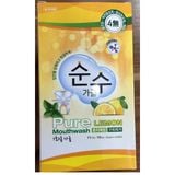 Nước súc miệng Pure Lemon dạng gói cao cấp nhập khẩu Hàn Quốc 11 ml/gói x 10 gói/ hộp