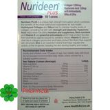 Viên Uống Đẹp Da Collagen HealthAid Nurideen Plus 1200mg 60 Tablets