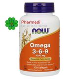 Giúp bổ sung acid béo Omega 3,6,9 rất cần thiết cho cơ thể OMEGA 369 lọ 100 viên