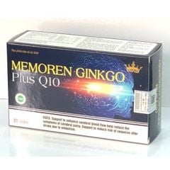 Viên Uống Bổ Não Memoren Ginkgo Plus Q10 Kingphar Hộp 30 viên