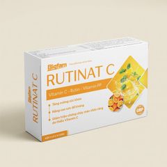 Viên Uống Bổ Sung Vitamin C Tăng Sức Đề Kháng Rutinat C BigFam Hộp 3 Vỉ X 10 Viên