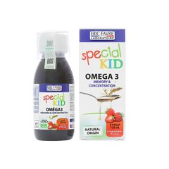 Siro Tăng Cường Trí Não và Tập Trung Special Kid Omega 3 Chai 125ml- Xuất Xứ Pháp