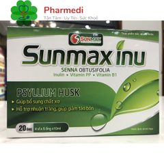 Siro Dạng Ống SUN MAX INU Hỗ Trợ Nhuận Tràng Giảm Đi Ngoài 20 Ống X 10Ml