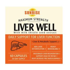 Sunrise Liver Well Hỗ Trợ Tăng Cường Chức Năng Gan Hộp 60 Viên