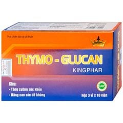 Viên Uống Thymo-Glucan Kingphar Nâng Cao Sức Đề Kháng Hộp 30 Viên