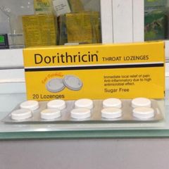Dorithricin hộp 20 viên ngậm kháng khuẩn viêm họng