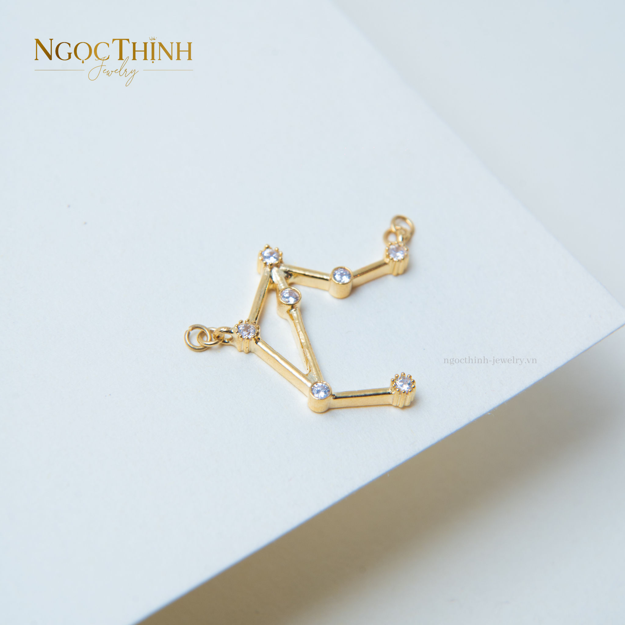 Mặt dây Thiên Bình Cz