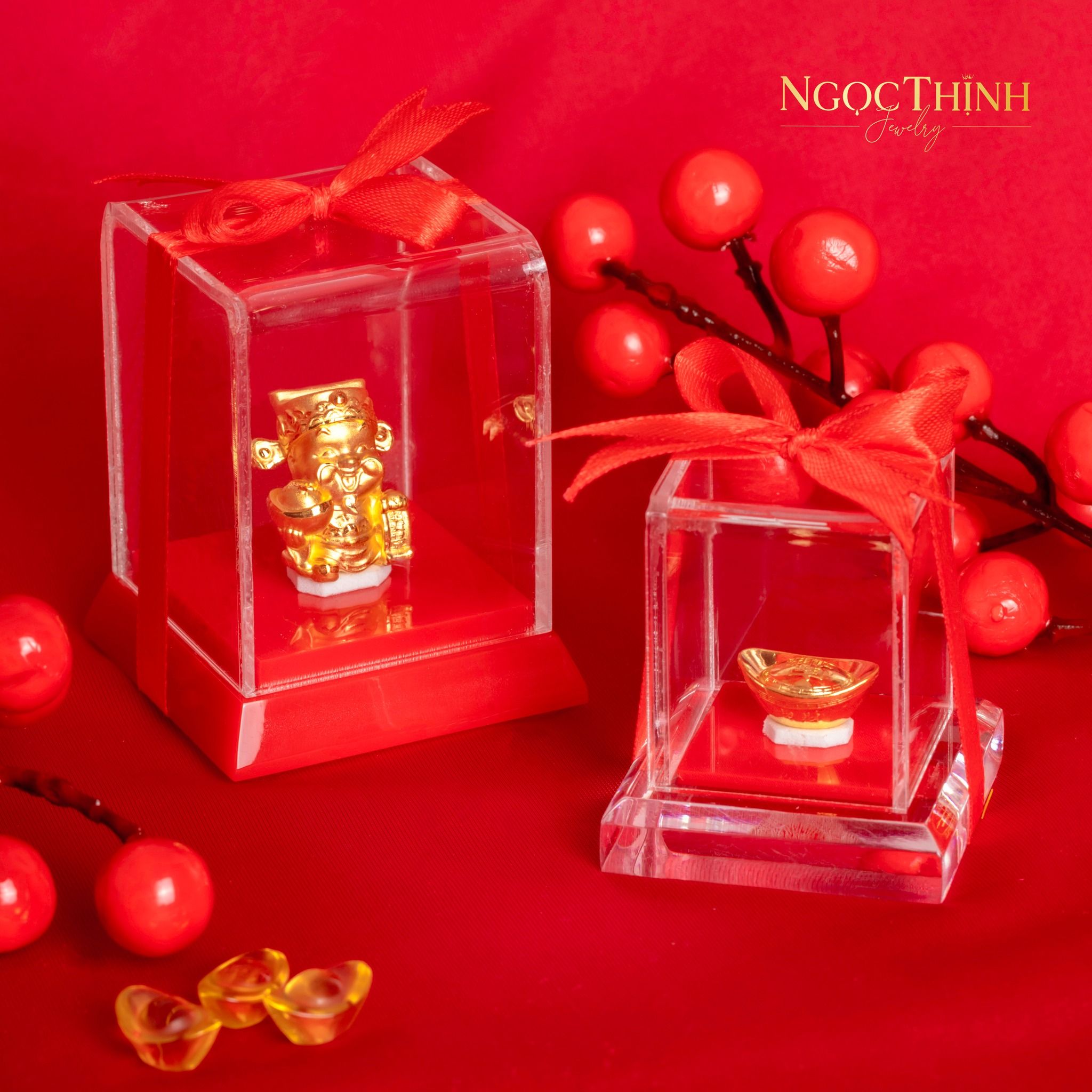 TƯỢNG THẦN TÀI VÀNG 24K 1 CHỈ