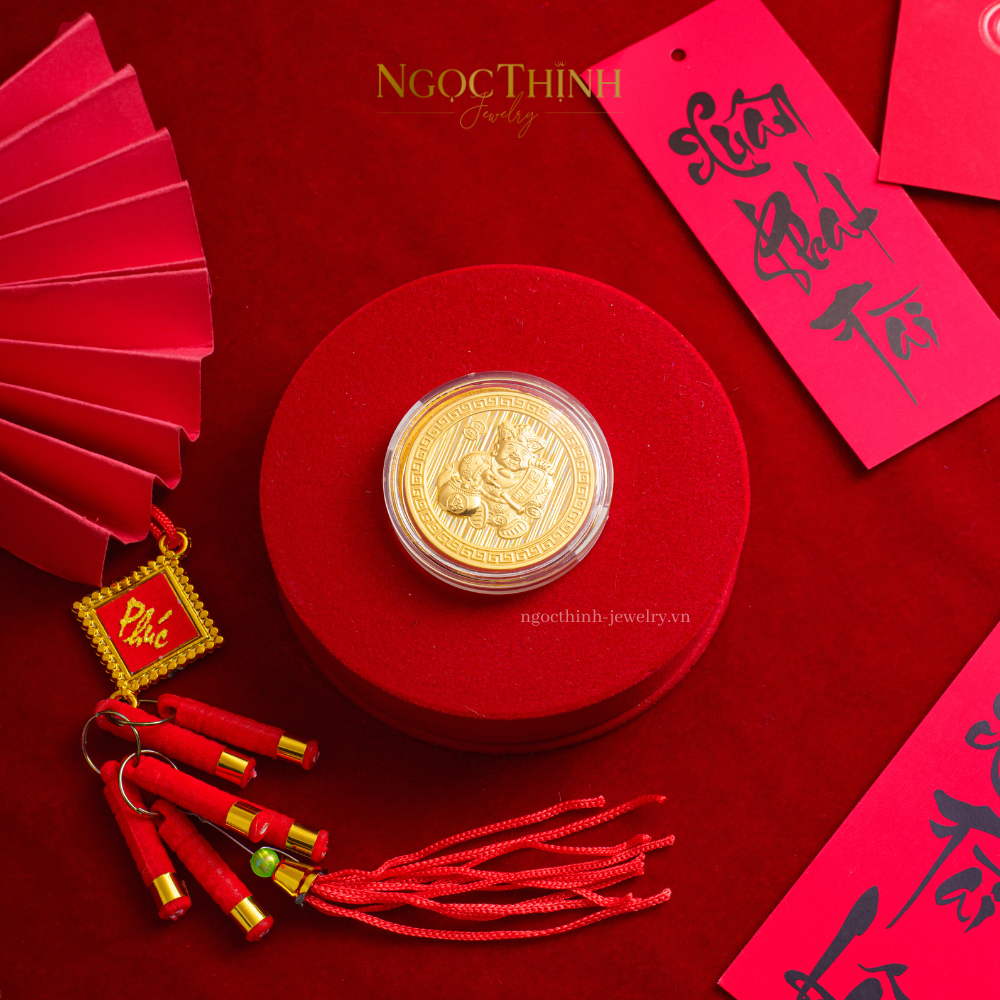 Đồng vàng Thần tài 0.5 chỉ