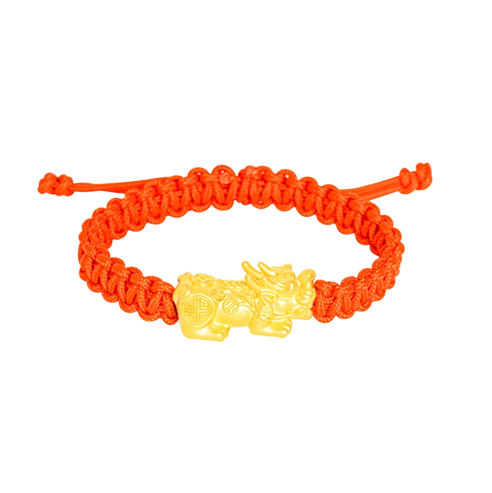 Vòng charm tỳ hưu dây đỏ