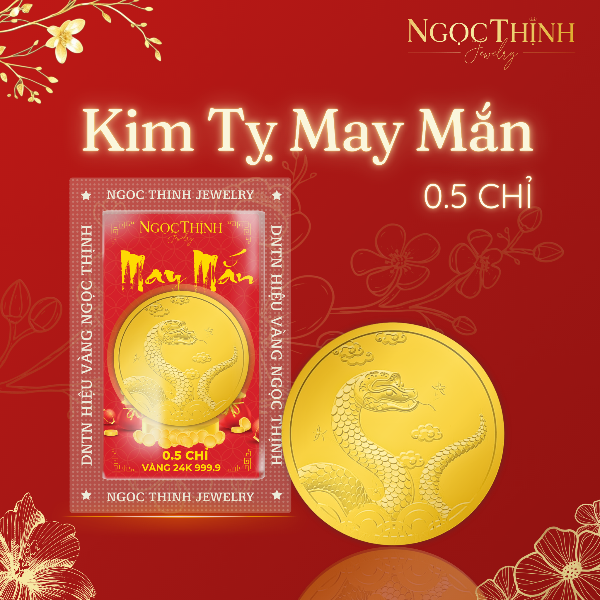 Kim Tỵ May Mắn 0.5 chỉ