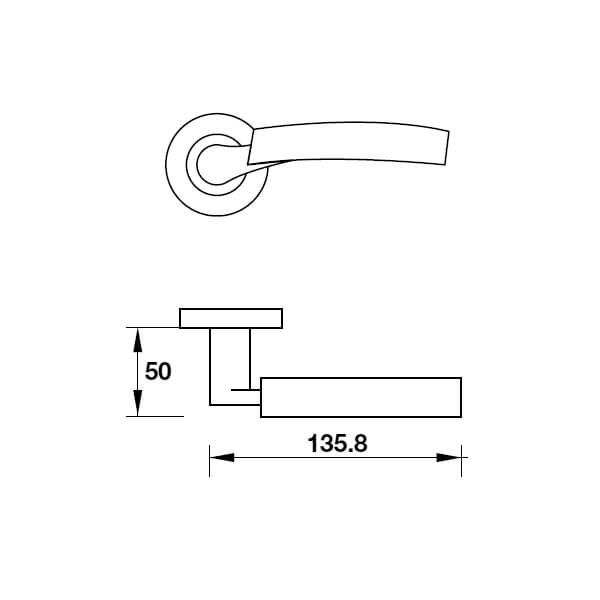 Khóa cửa Hafele 903.99.032