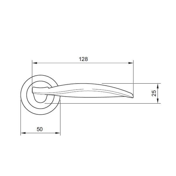 Khóa cửa vệ sinh Hafele 901.98.038