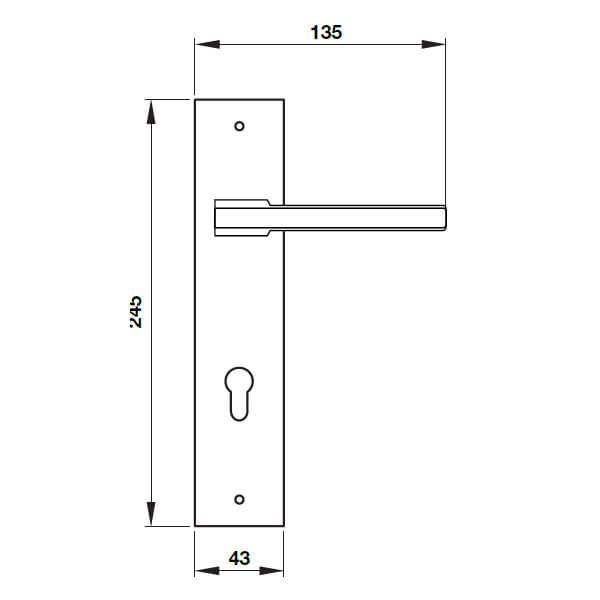 Khóa cửa Hafele 901.79.063
