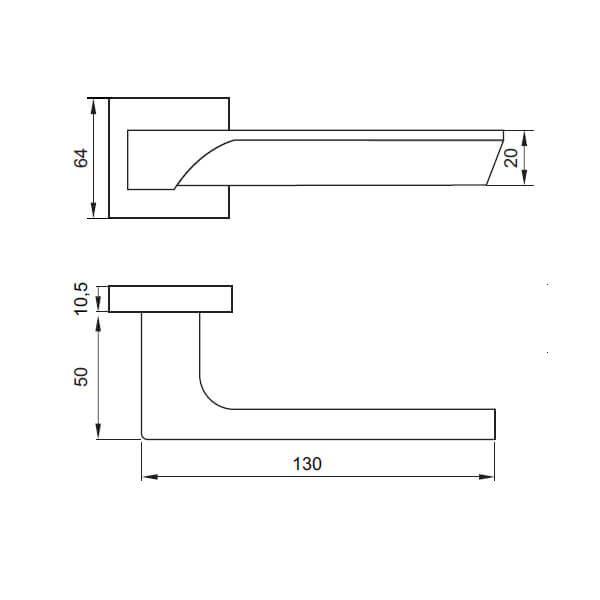 Khóa cửa Hafele 901.79.108