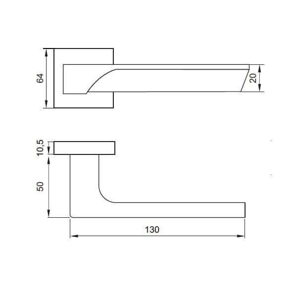 Khóa cửa vệ sinh Hafele 901.79.109