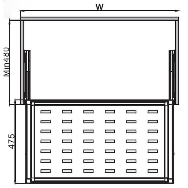 Rổ đụng bằng kim loại Hafele 600mm