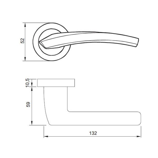 Khóa cửa vệ sinh Hafele 901.99.927