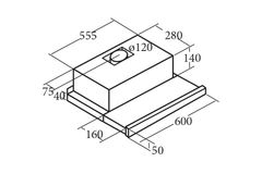 Máy hút mùi âm tủ Cata TF 2003 60 SD