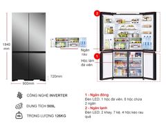 Tủ lạnh Hitachi Inverter 569 lít R-WB640VGV0X(MIR)