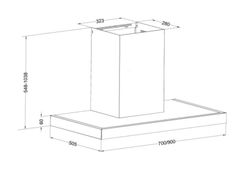 Hút mùi áp tường Eurosun EH-90AF77