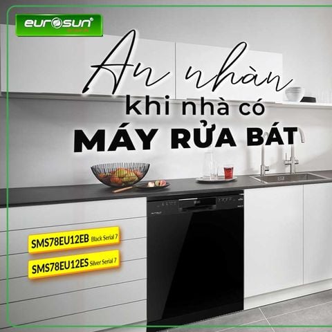 Máy rửa bát độc lập Eurosun SMS78EU12EB