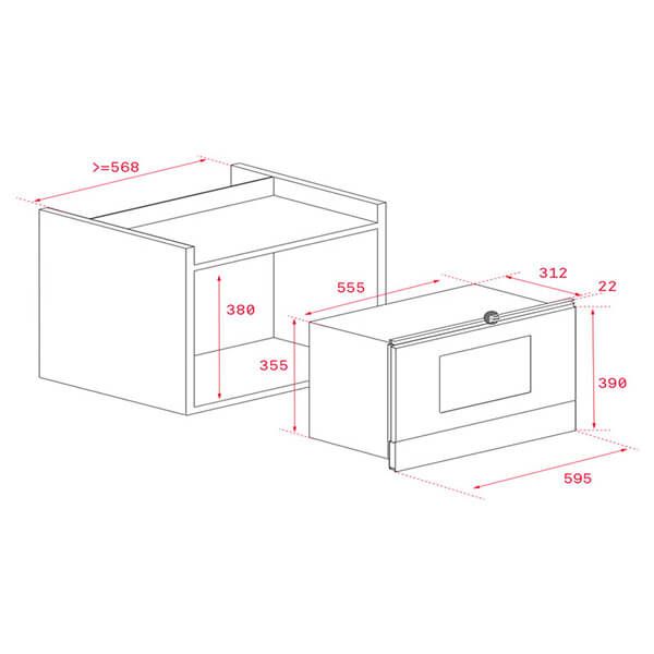 Lò vi sóng kết hợp nướng Teka ML 820 BIS
