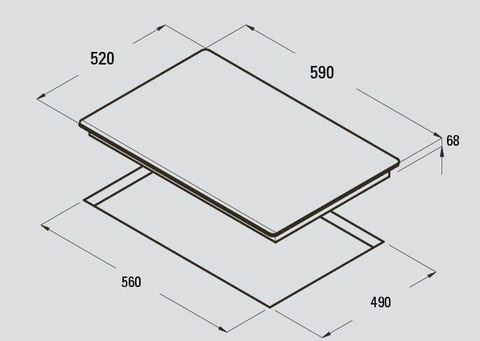 Bếp từ Cata IB - 6203BK