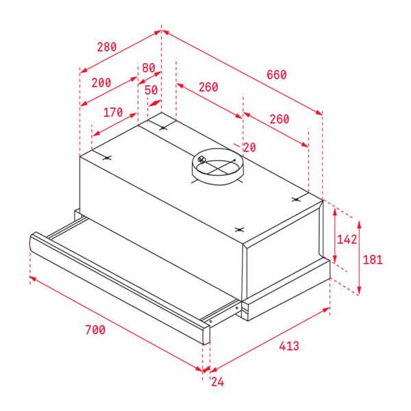 Máy hút mùi Teka TL 7310