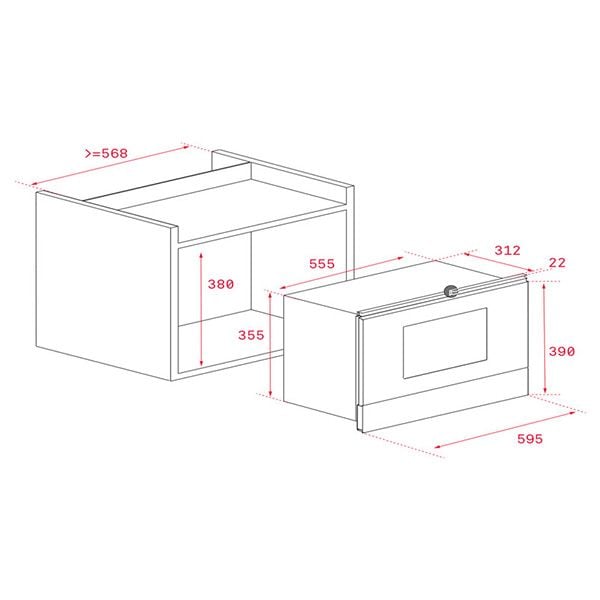 Lò vi sóng kết hợp nướng Teka ML 822 BIS L