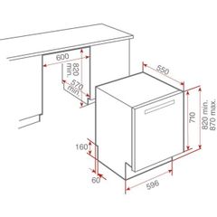 Máy rửa chén lắp âm toàn phần DW8 80 FI