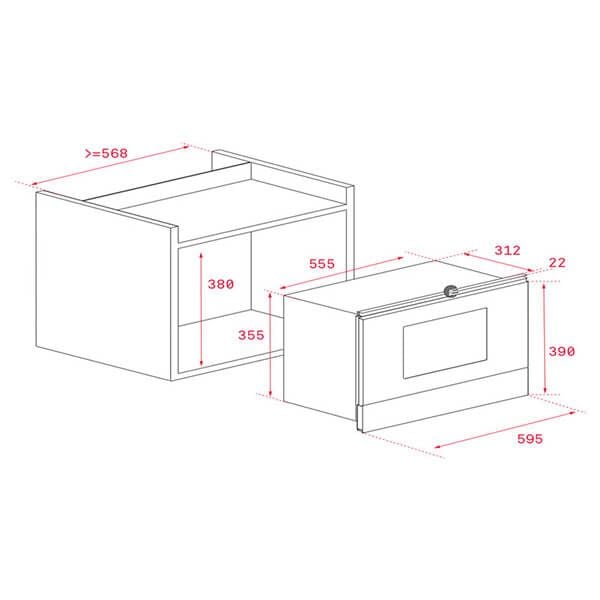Lò vi sóng kết hợp nướng Teka ML 822 BIS L