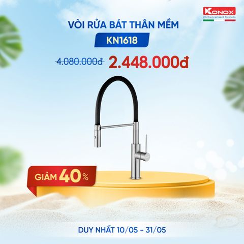 Vòi rửa bát thân mềm KN1618 giảm 40%