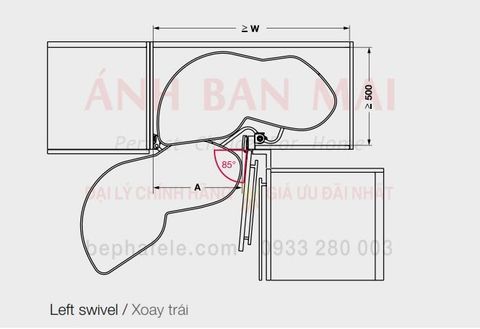 RỔ GÓC LÁ TRÁI HAFELE 541.32.671