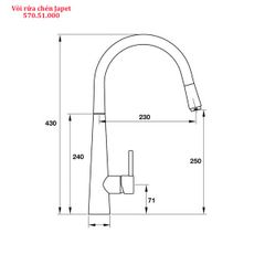 Vòi rửa bát Hafele HT-C250 570.51.000