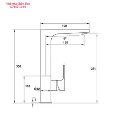 Vòi rửa bát Hafele titus HT-C281 570.51.030