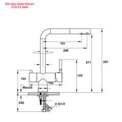 Vòi rửa bát Hafele 570.51.060