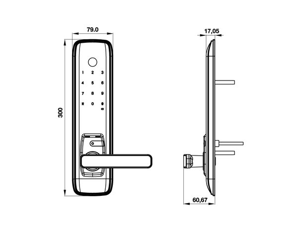 Khóa từ HAFELE EL7800 – TCS 912.05.763