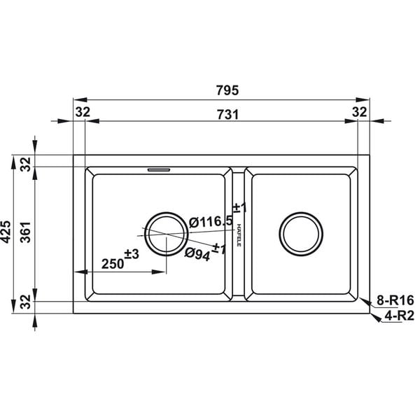 CHẬU ĐÁ HAFELE HS22-GEN2S90 577.25.510