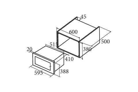 Lò vi sóng âm tủ CATA MC 25 D