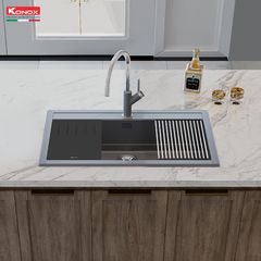 Chậu rửa bát đá Granite Sink Terra 790S Grey