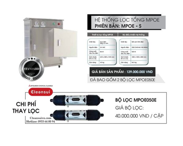 Lọc nước đầu nguồn Cleansui MPOE-S
